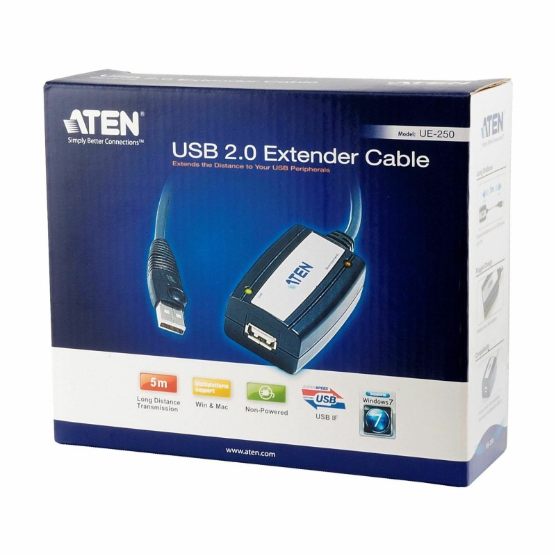 Line extender/repeater USB 2.0 do 5M Aten UE-250