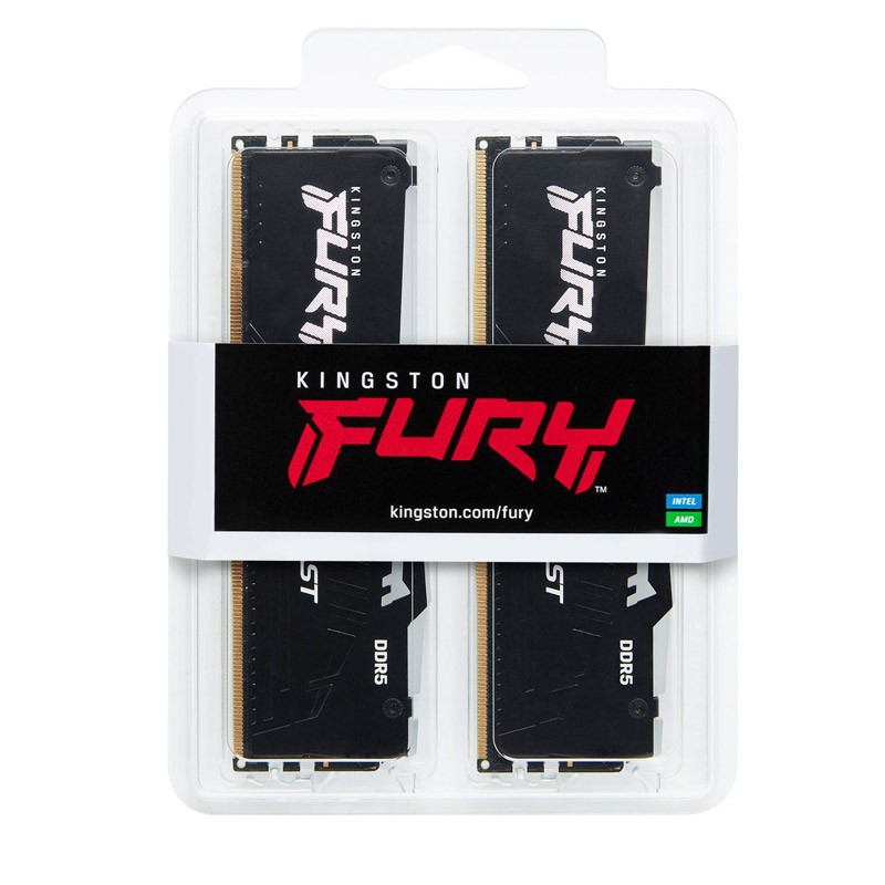 Pomnilnik DDR5 16GB (2x8GB) 5600MHz KINGSTON Fury Beast RGB, KF556C36BBEAK2-16