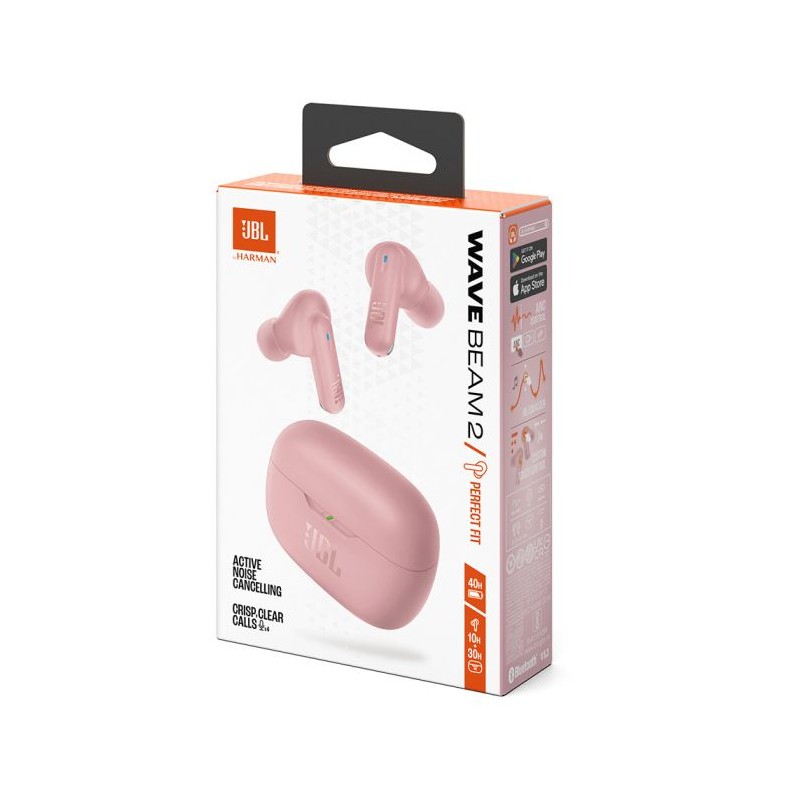 Slušalke JBL Wave Beam 2, roza