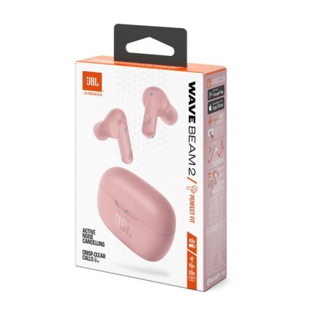 Slušalke JBL Wave Beam 2, roza