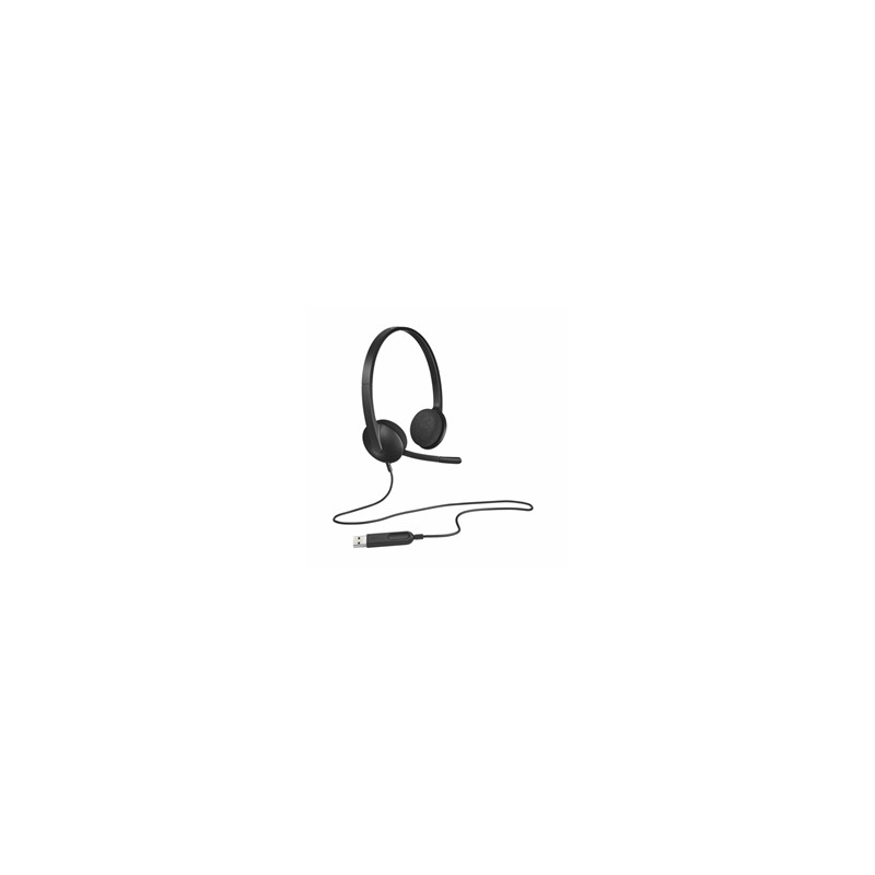 Slušalke Logitech H340, črne