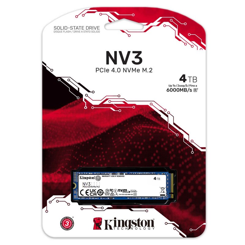 SSD disk 4TB M.2 NVMe Kingston SNV3S/4000G