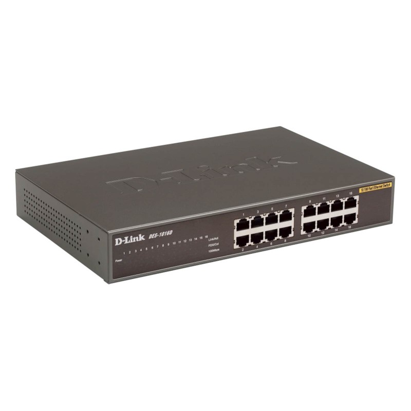 Stikalo (switch) 16 port 10/100, D-Link DES-1016D