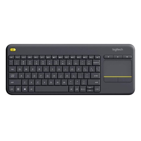 Tipkovnica brezžična Logitech K400 Plus Touch Pad, črna