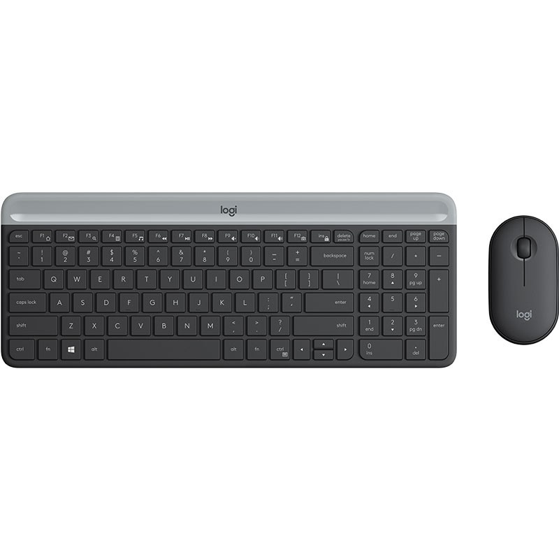 Komplet miške in tipkovnice Logitech MK470, grafitno siva