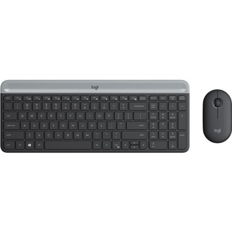 Komplet miške in tipkovnice Logitech MK470, grafitno siva