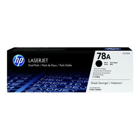 Toner HP CE278AD (78A) dvojno pakiranje, črn