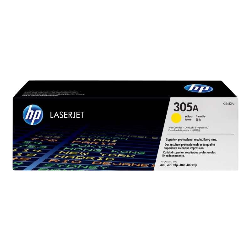 Toner HP CE412A (305A), yellow