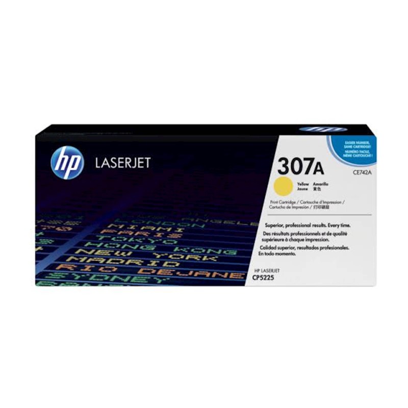 Toner HP CE742A, yellow