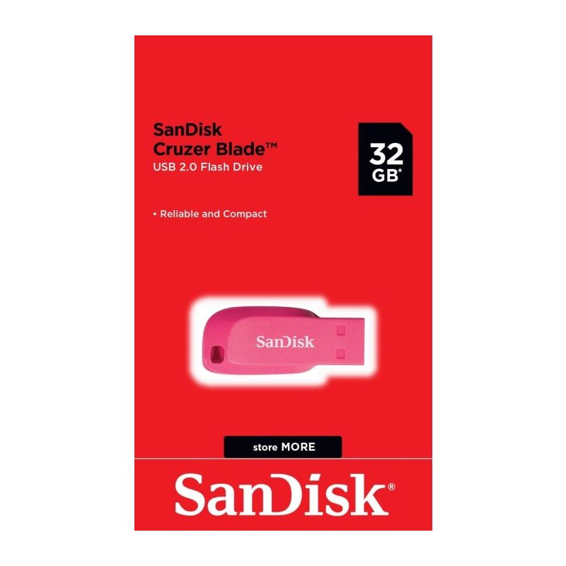 USB ključek 32GB SanDisk CRUZER BLADE, roza