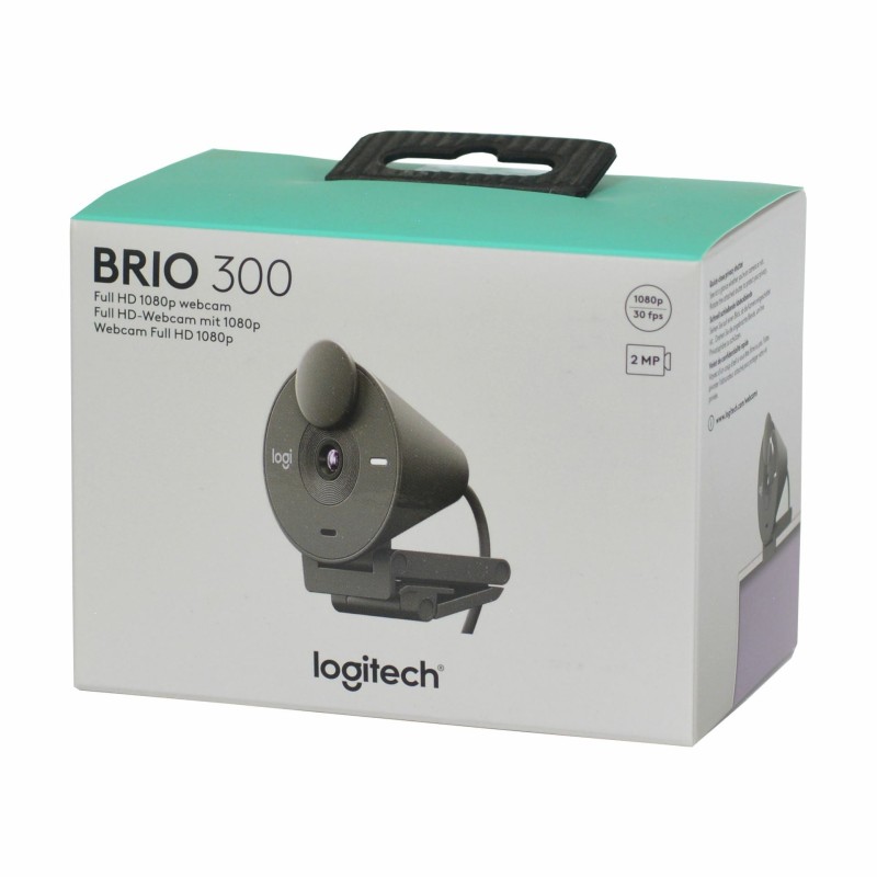 Kamera Logitech Brio 300, grafitna, USB