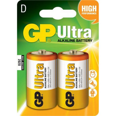 Baterija 2x tip-D 1.5V alkalna GP13A GP Ultra 3/Z2250