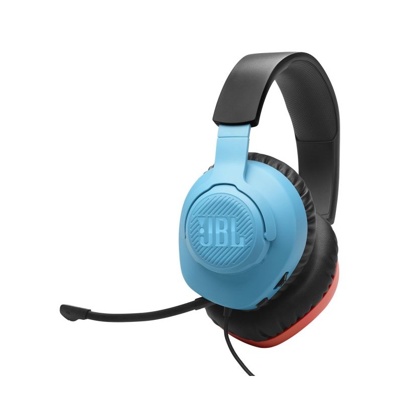 Slušalke JBL Quantum 100 Nintendo, modro-rdeče