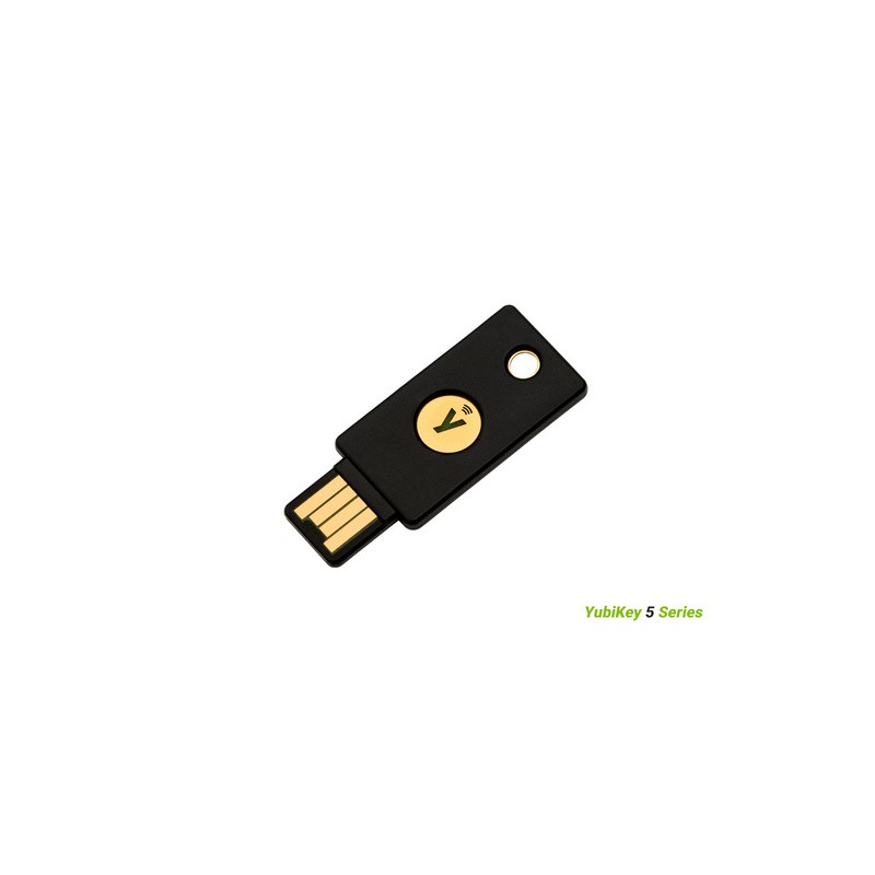 Varnostni ključ Yubico YubiKey 5 NFC, USB-A, črn