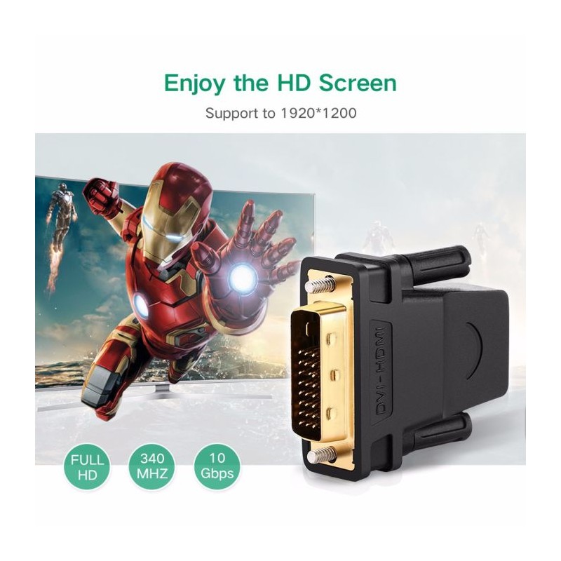 Ugreen DVI 24+1 (M) na HDMI (Ž) adapter