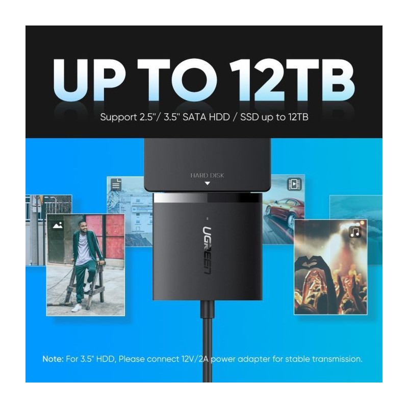 Ugreen USB 3.0 na SATA Adapter za trdi disk