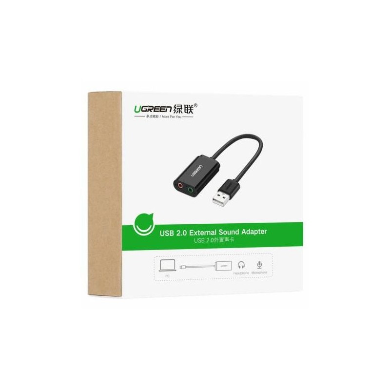 Ugreen USB 2.0 na 3.5mm avdio adapter, 30724