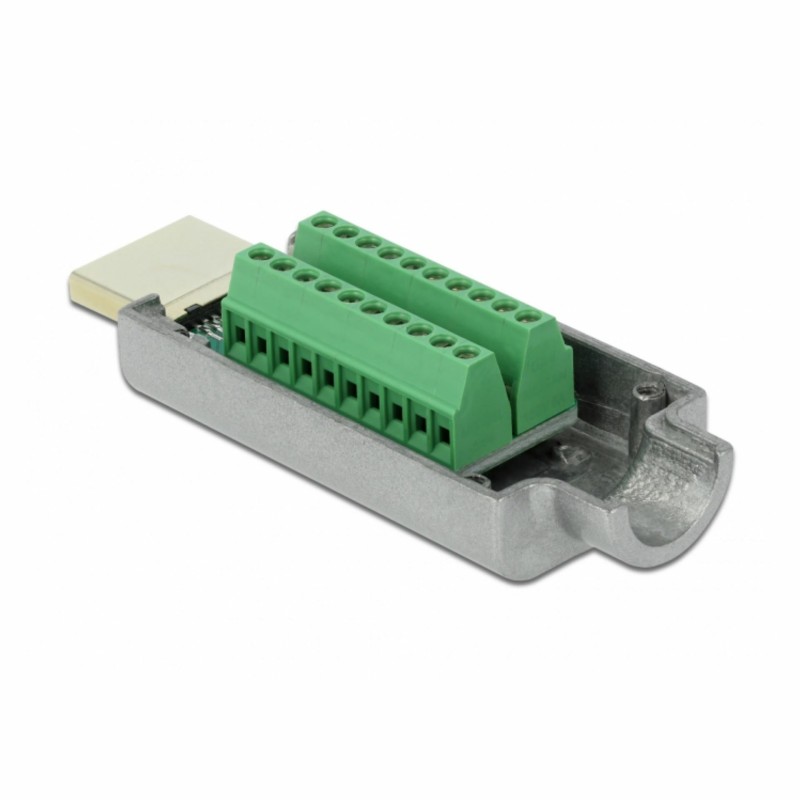 Adapter HDMI M / terminal block kovinsko ohišje Delock