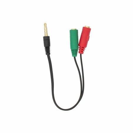 Adapter-AVDIO Jack 3,5M 4-pin - 2x3,5Ž stereo SBOX 9701046