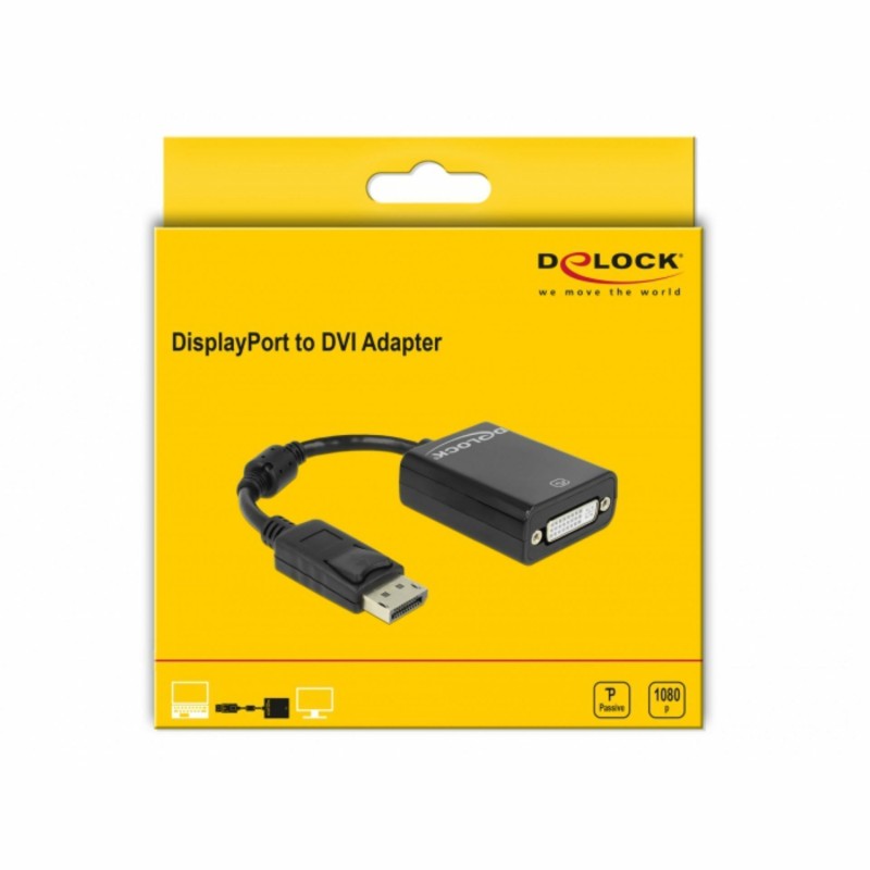 DisplayPort - DVI adapter 12cm Delock 9704067