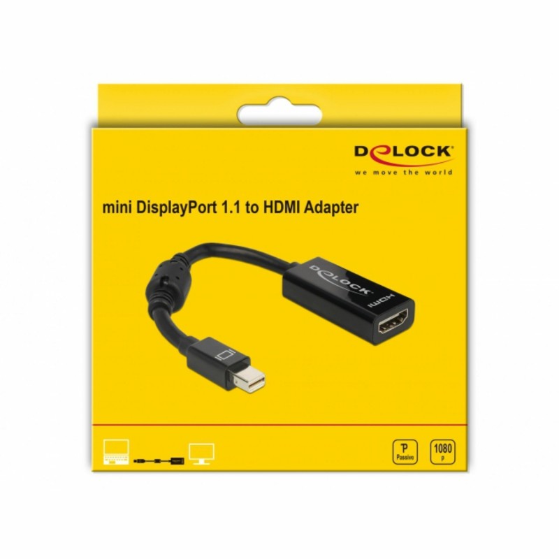DisplayPort mini - HDMI adapter s ferito 12cm Delock 9705006