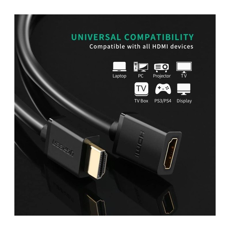 Ugreen HDMI 1.4 kabel - podaljšek 2m, 10142