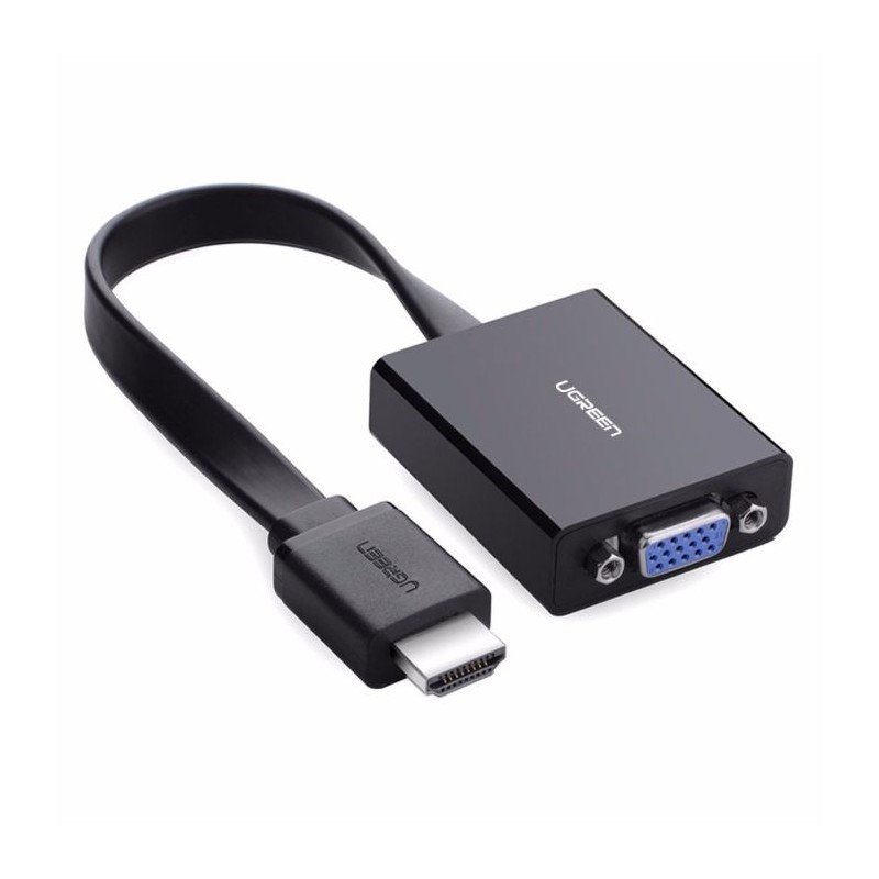 Ugreen HDMI na VGA + 3.5MM Audio+MicroUSB konverter črn, 40248