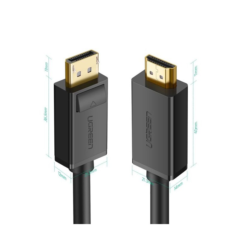 Ugreen kabel DP na HDMI 4K2K/30Hz 5m, 10204