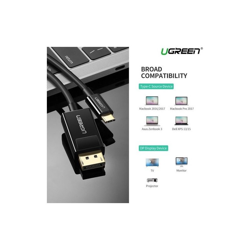 Ugreen kabel USB-C v DP 4K (DisplayPort) 1.5M, 50994