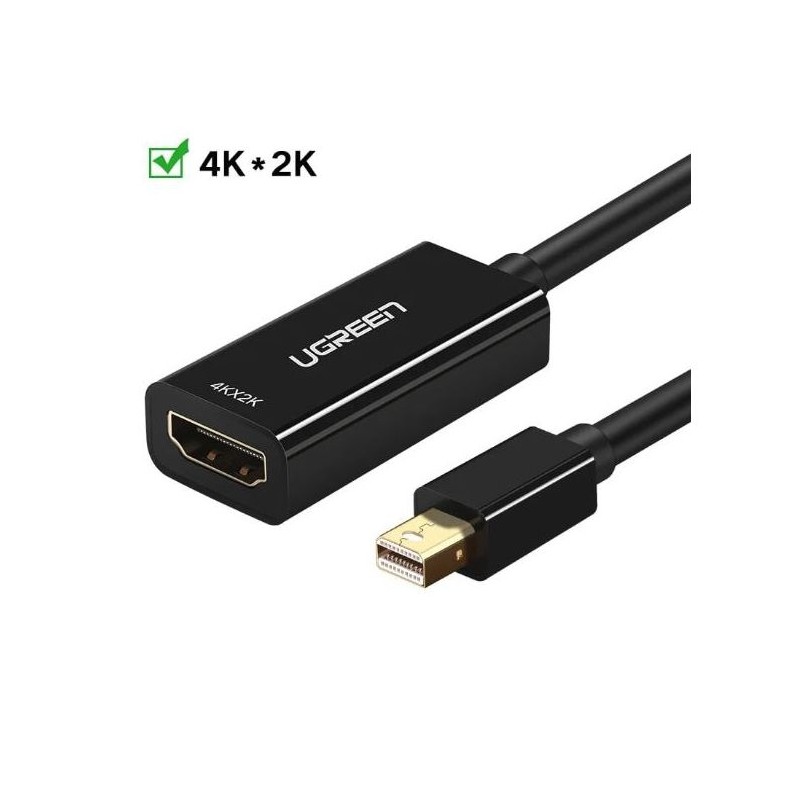 Ugreen Mini DisplayPort na HDMI (Ž) 4K adapter črn, 40360