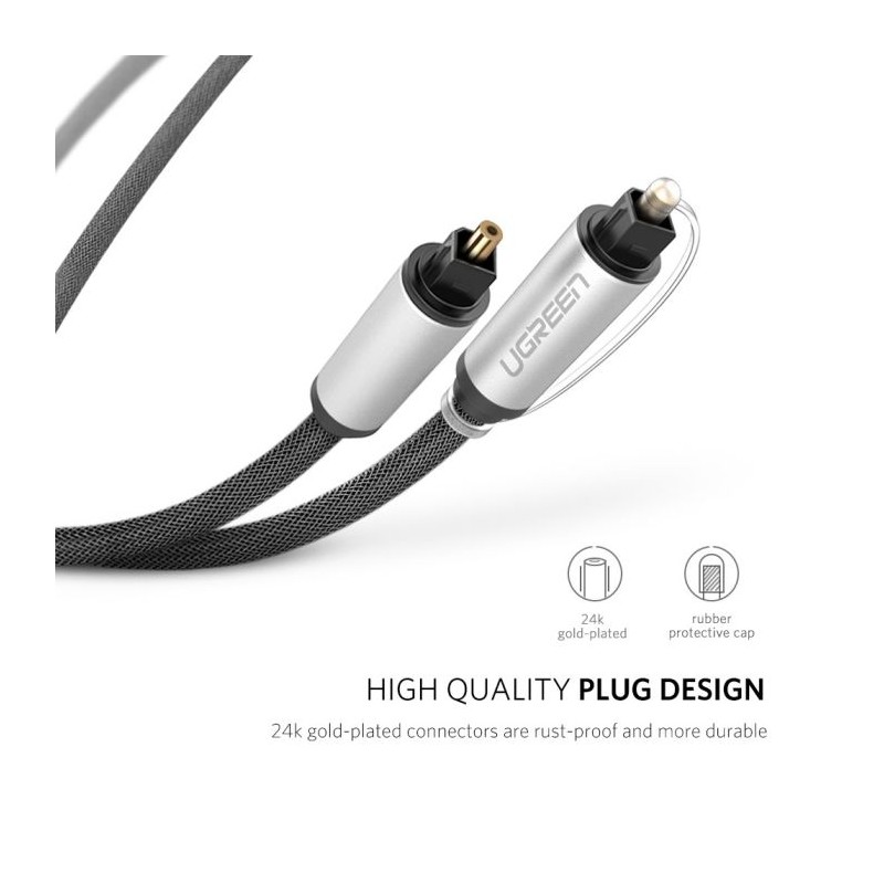 Ugreen Toslink optični kabel - pleten 3 m, 10541
