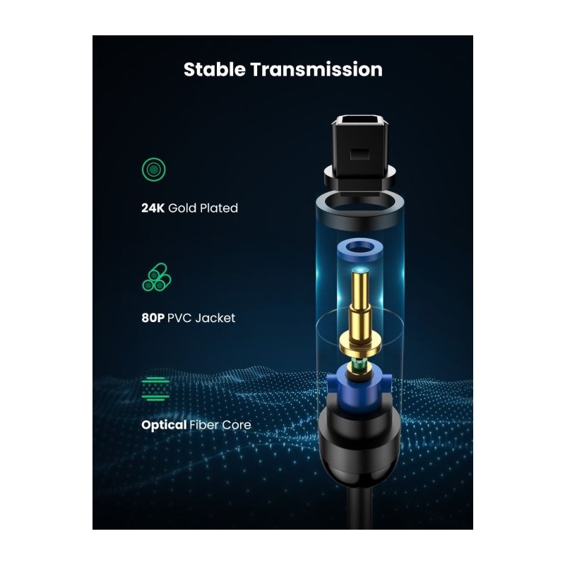 Ugreen Toslink optični kabel 1,5 m, 70891