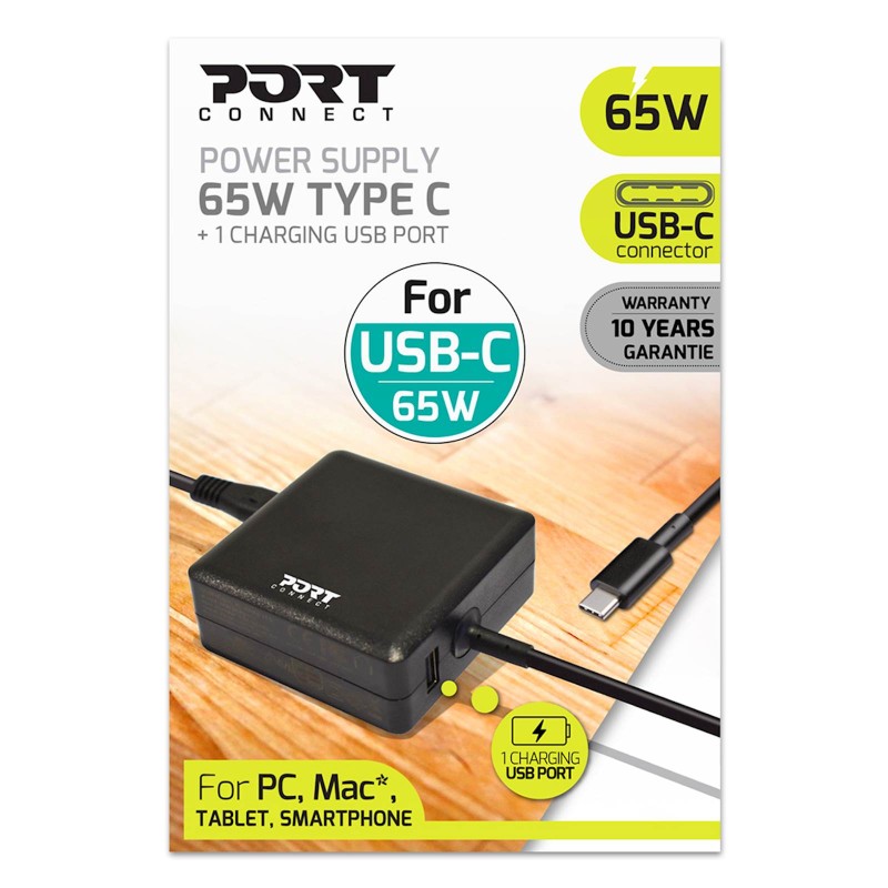 Napajalnik PORT USB-C, 65W