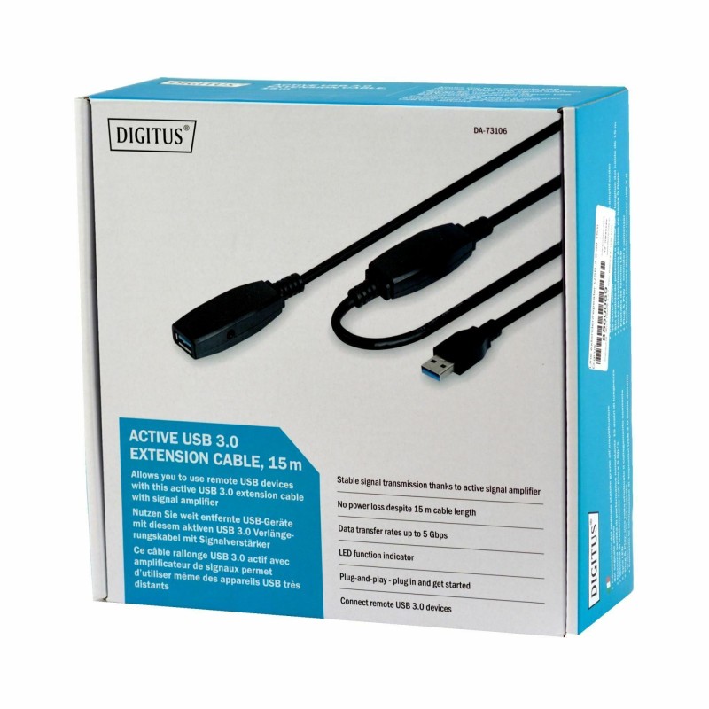 Line extender/repeater USB 3.0 do 15m Digitus