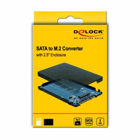 Adapter SATA - M.2 z ohišjem Delock 9702037