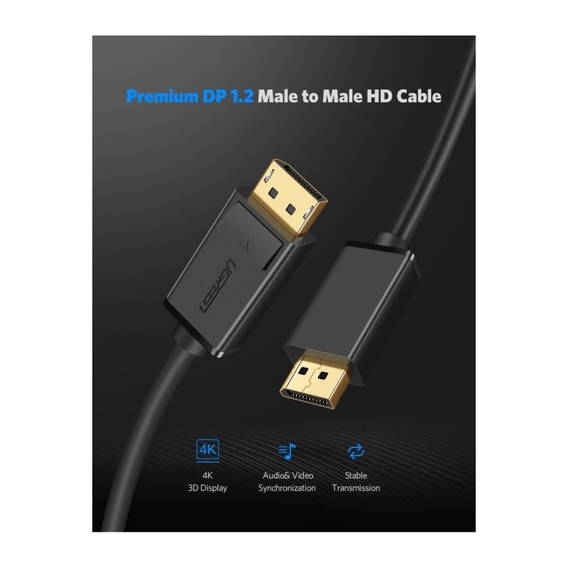 Ugreen DisplayPort 1.2 kabel 1.5M, 10245