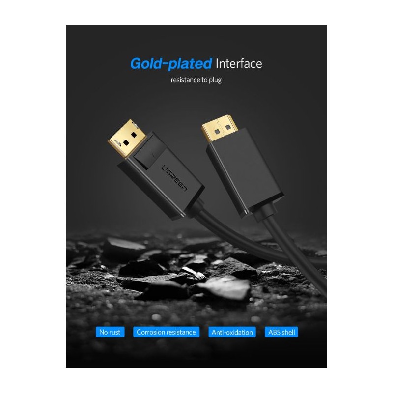 Ugreen DisplayPort 1.2 kabel 1.5M, 10245