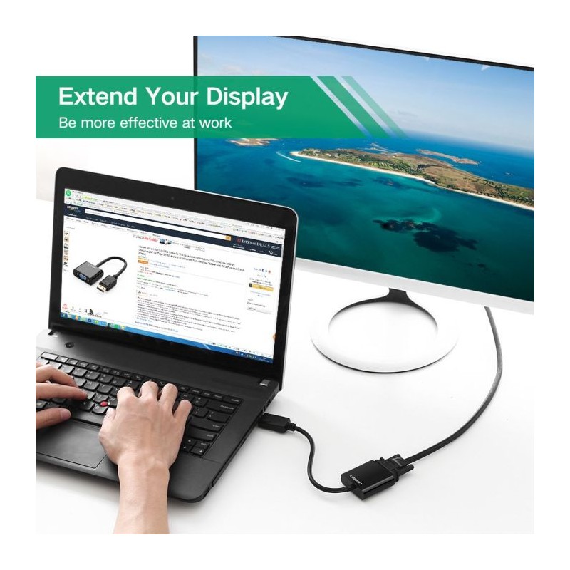 Ugreen DisplayPort na VGA adapter, 20415
