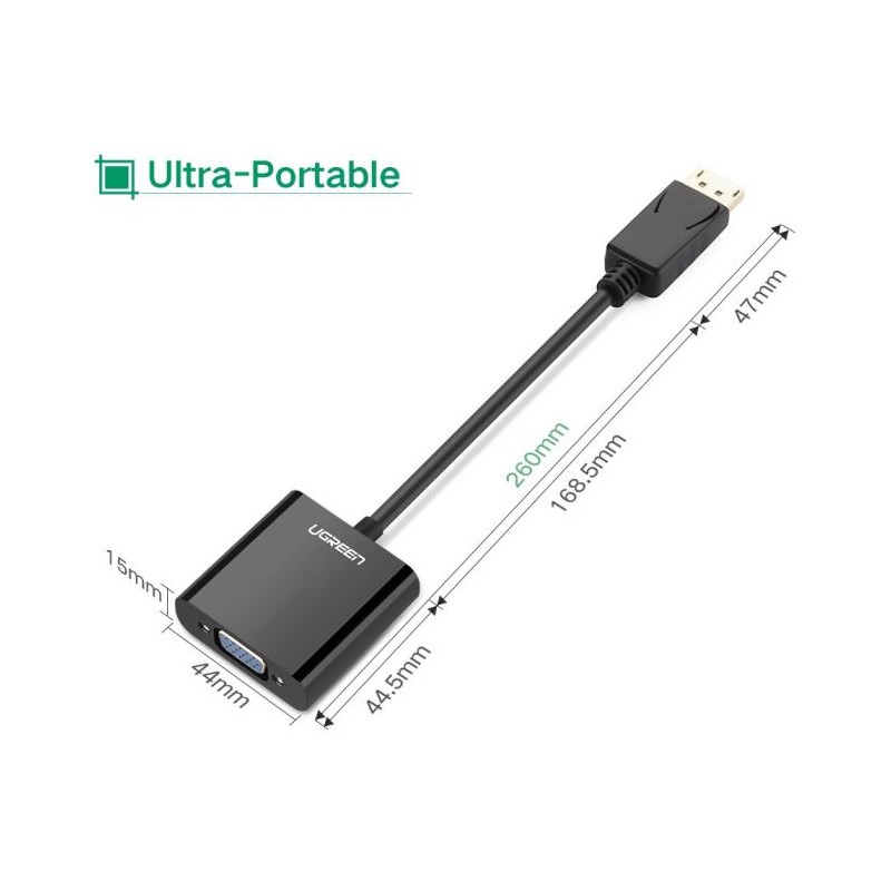 Ugreen DisplayPort na VGA adapter, 20415