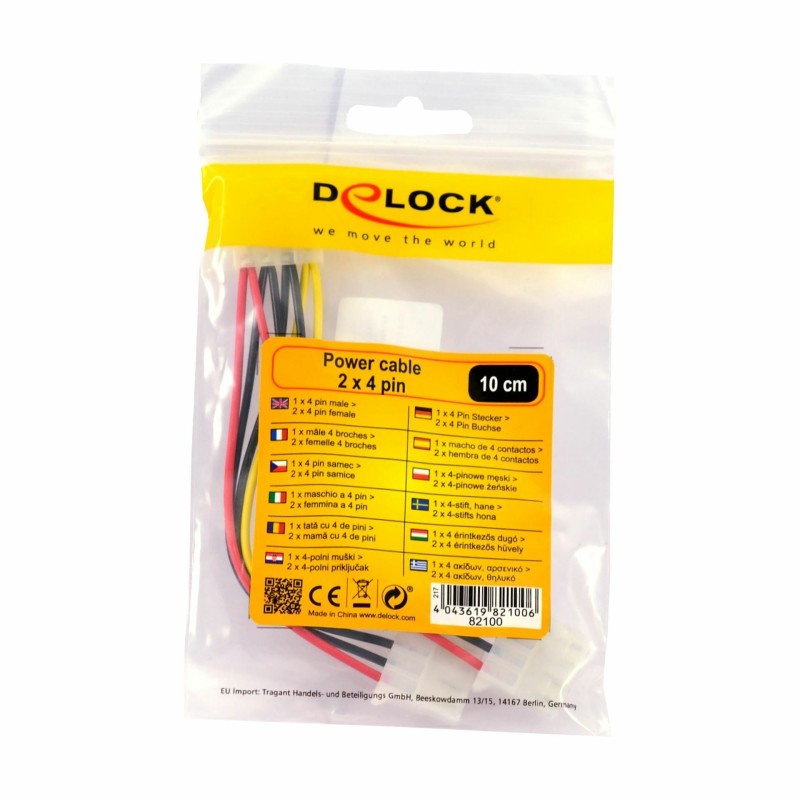 Adapter DC 1x Molex M - 2x Molex Ž napajalni Delock 9765021