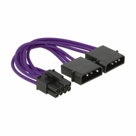 Adapter DC 2xMolex M - 8pin za grafične kartice PCI-express 0,15m Delock