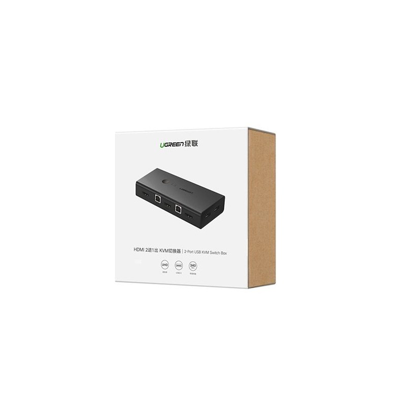 Ugreen HDMI 2x1 KVM Stikalo - box, 50744