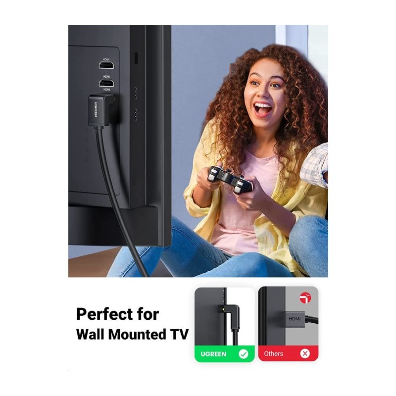 Ugreen kotni HDMI kabel 4K - 2M, 10173