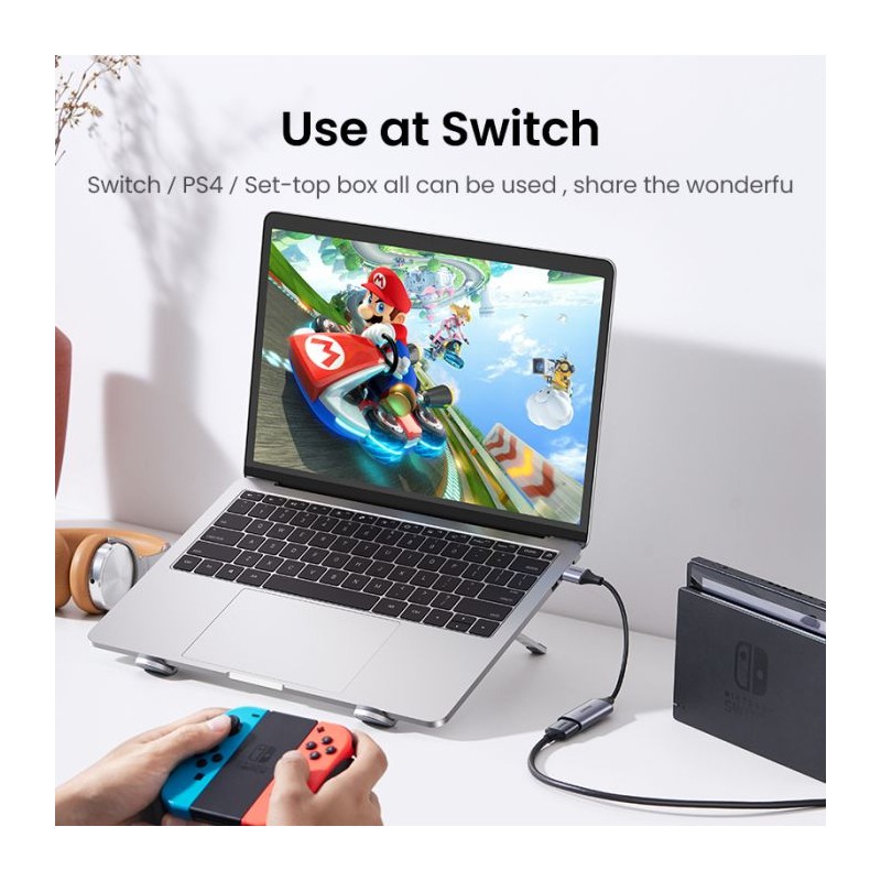 Ugreen USB 1080p adapter za zajem slike HDMI na USB-C/A - box, 40189
