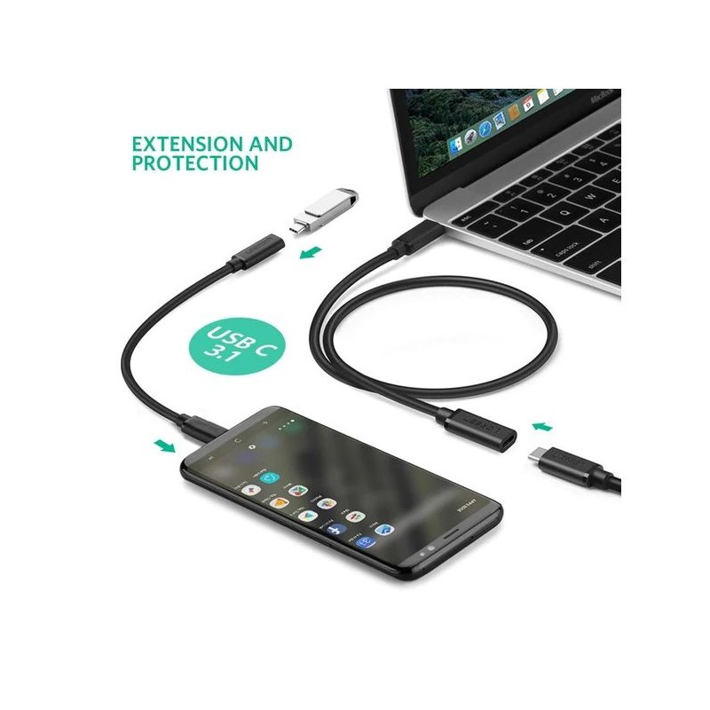 Ugreen USB-C podaljšek, 1M - PolyBag, 10387