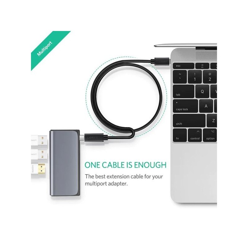 Ugreen USB-C podaljšek, 1M - PolyBag, 10387
