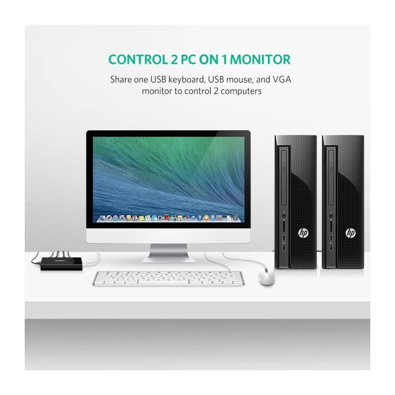 Ugreen VGA 2x1 KVM Stikalo - box, 30357