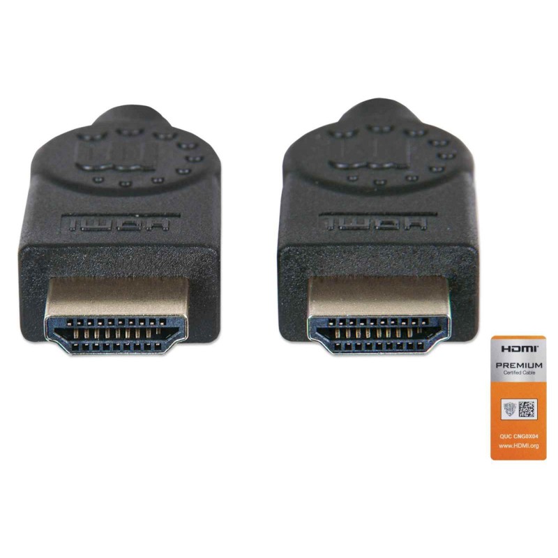 Kabel HDMI kabel z Ethernetom 1,8 m črn MANHATTAN