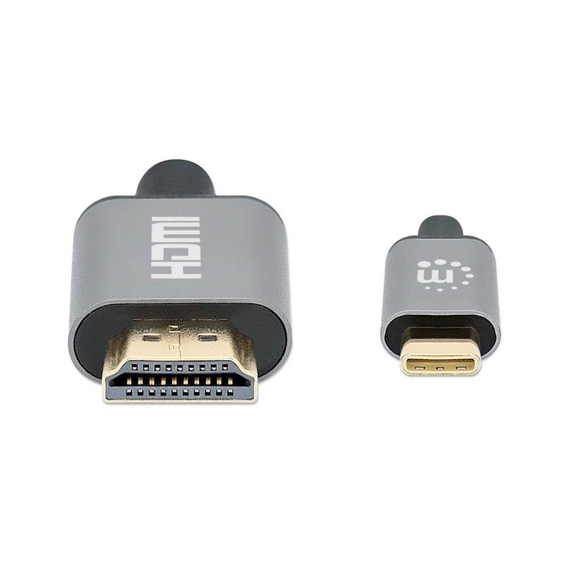 Kabel USB-C moški/HDMI moški MAHATTAN, (UHD) 4K@60Hz, 2 m, črna