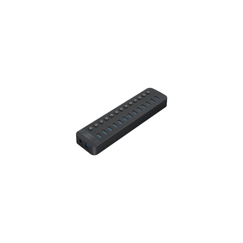 USB Hub ORICO CT2U3-13AB, 13-port, USB 3.0, s stikali, črn